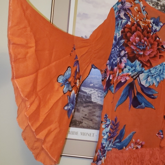 Velzera Floral Blouse XL nwt - Picture 3 of 7